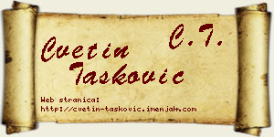 Cvetin Tasković vizit kartica